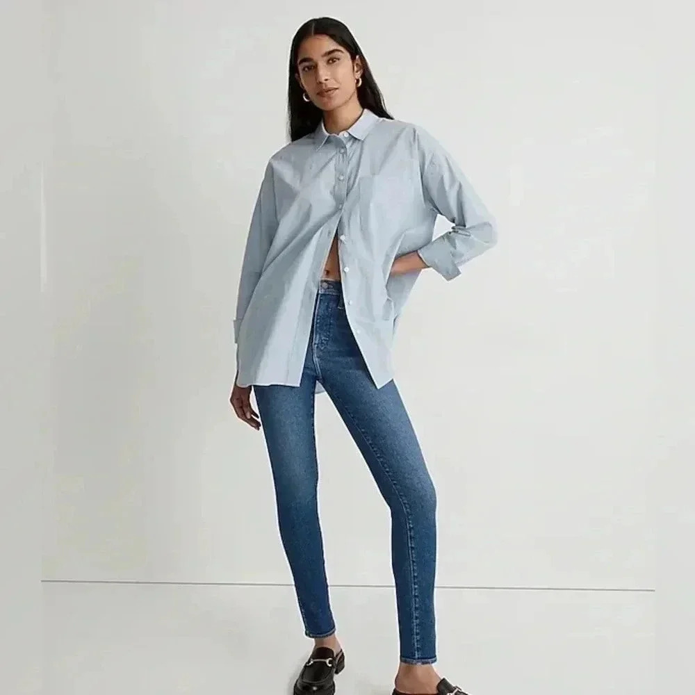 Madewell Women's Skinny Jeans in Medium Blue Denim